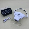 New 9892B2C1LED lamp USB charging head-mounted glasses with 5 magnification reading and maintenance high-definition magnifying glass Application Scenario